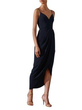Shona Joy Core Cocktail Navy Blue Dress NWT $280 Sz 2